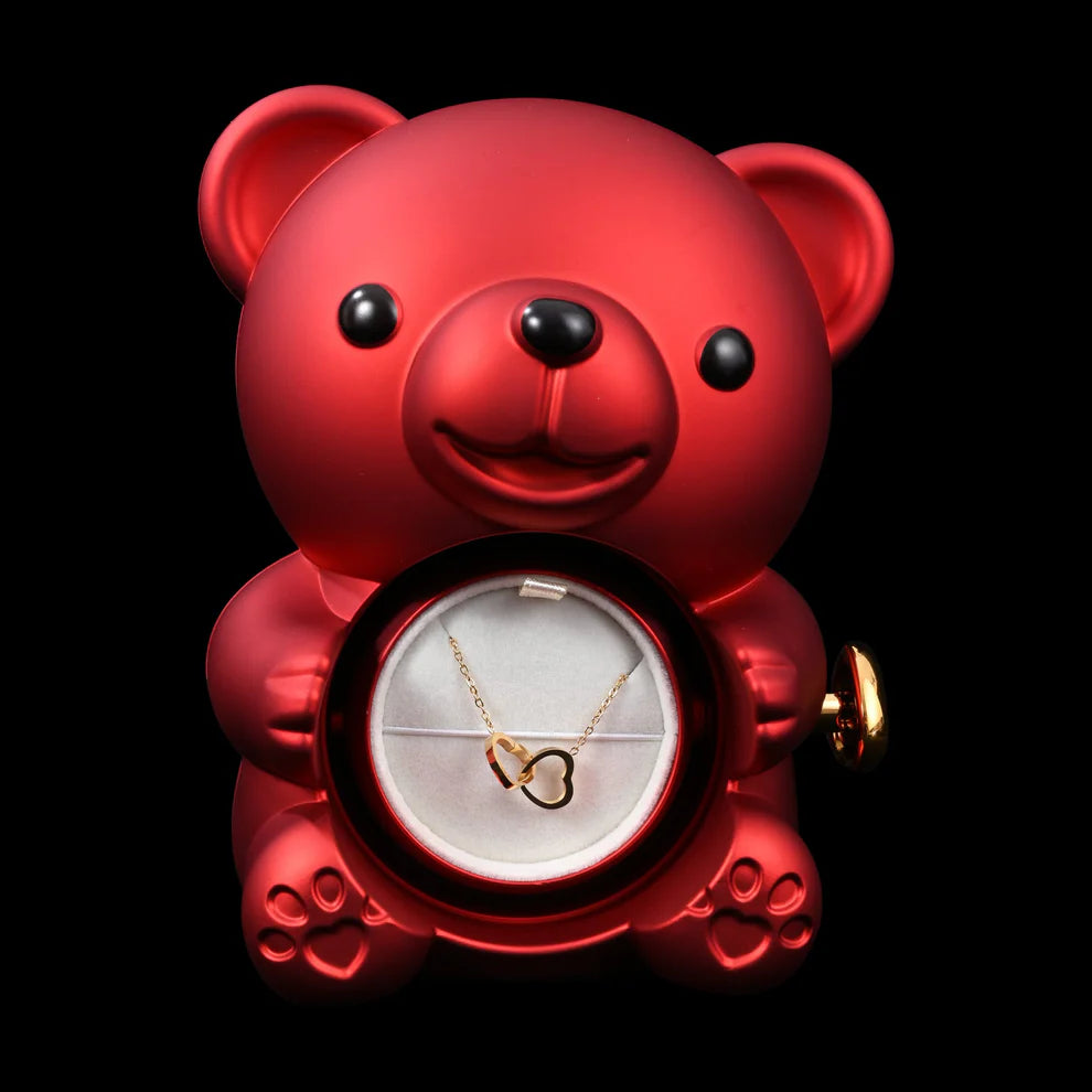 Orsetto rosa eterna e collana